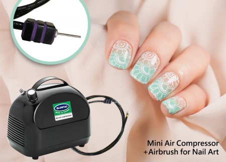 Mini-Luftkompressor + Airbrush für Nail Art